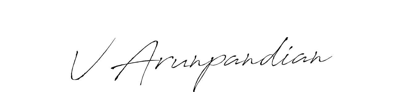 Here are the top 10 professional signature styles for the name V Arunpandian. These are the best autograph styles you can use for your name. V Arunpandian signature style 6 images and pictures png
